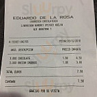 Churreria Chocolateria De La Rosa menu