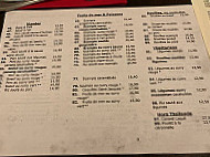 Thai Orchid menu