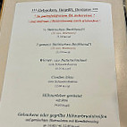 Bauernwirt menu