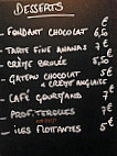 L'Amiral Biarritz menu