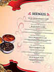 Taj Mahal menu