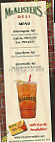 Mcalister's Deli menu