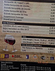 La Cappadoce menu