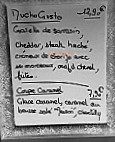 Les Galandieres menu