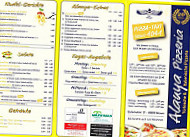 Pizzeria Alanya menu