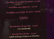 Morjana menu