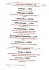 La Cicrane menu