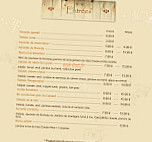 La Grange menu