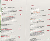 Le Mastroquet menu