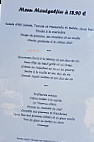 Restaurant le Montgolfier menu