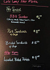 Hickman's Smokehouse menu