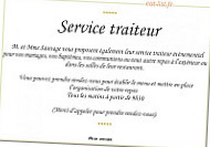 Les Gourmandises menu