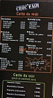 Croc'faim menu