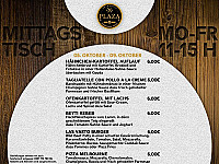 Plaza menu