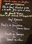 La Theiere Gourmande menu