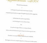 Au Lion d'Or menu