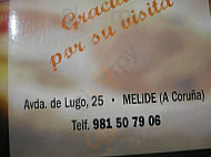 Pizzeria Xoldra menu