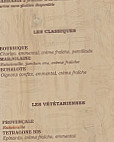 La Crep'sautiere Karine menu