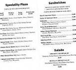 Main Street Pizza menu