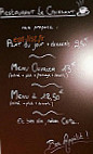 Hotel Restaurant le Croissant menu