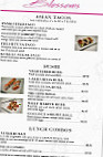 Blossoms Asian Bistro menu