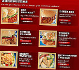 Kfc menu