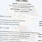 Auberge Huhnelmuhle menu