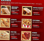 Kfc menu