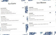 Le Vent des Isles menu