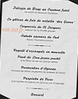 L'incontournable menu