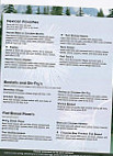 Gray Rock Cafe menu