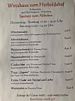 Wirtshaus Zum Herboldshof menu