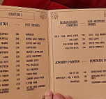 Fox Book Café menu