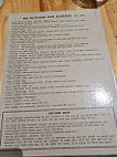 Driftwood Cafe menu