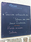 La Rosiere menu