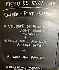 Le Pavillon menu