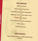 Le Lion D'or menu