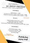 Le Petit Freinet menu