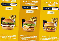 Speed Burger menu