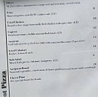 Mr Wilkinson Bar menu