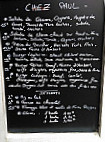 Chez Paul menu