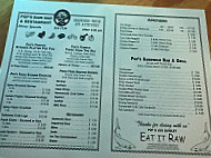 Pop's Raw menu