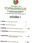 Le Topinambour menu