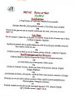 La Treille menu