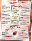 Montoyas menu