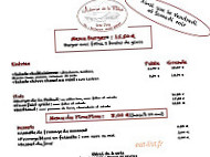 L'Auberge de la Pallud menu