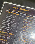 Borinquen menu