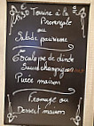 Le Canari menu