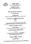 Hôtel Des Remparts menu