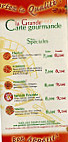 Pizza Mania menu